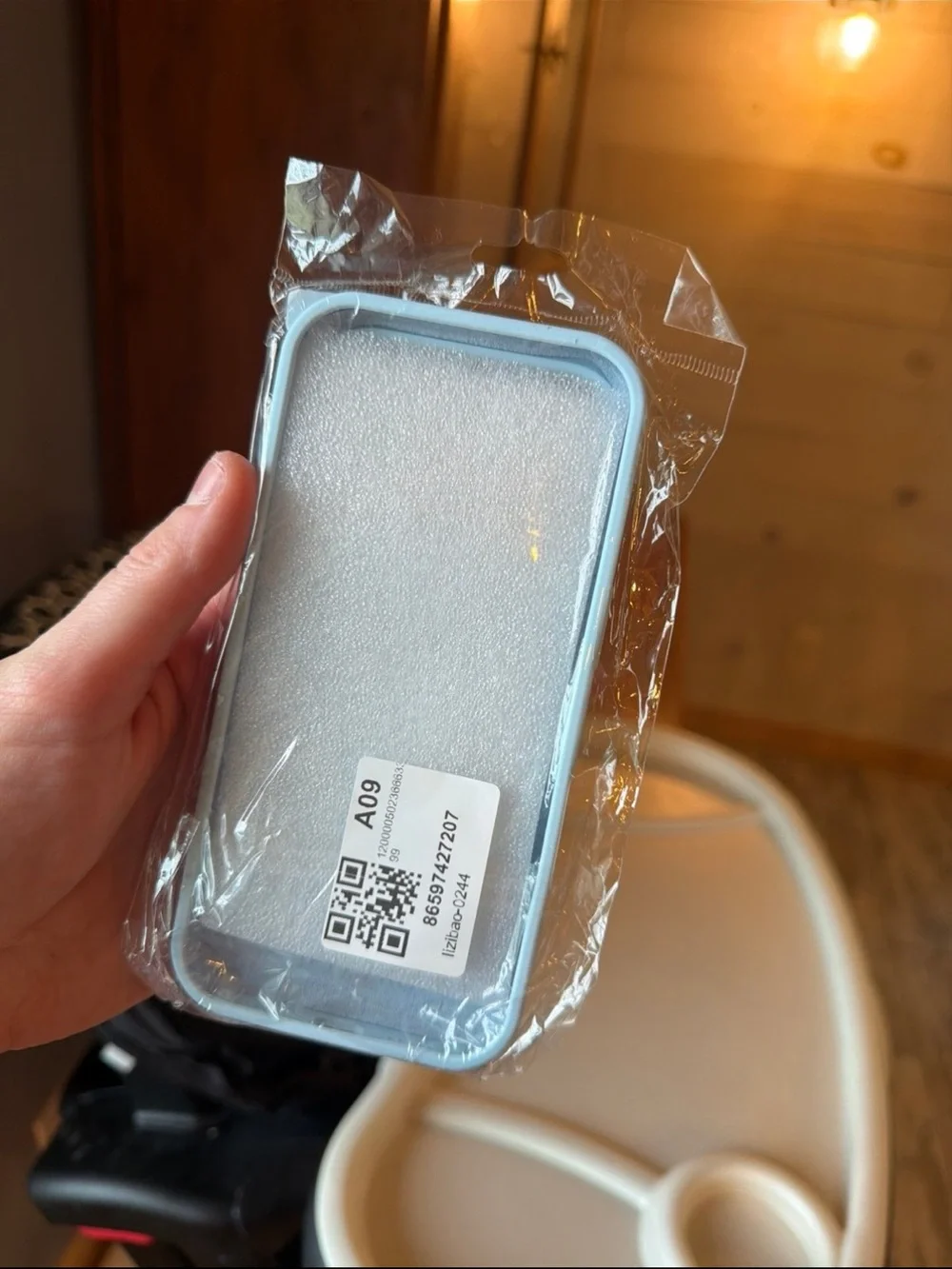 Universal MagSafe-Compatible Light Blue Phone Case